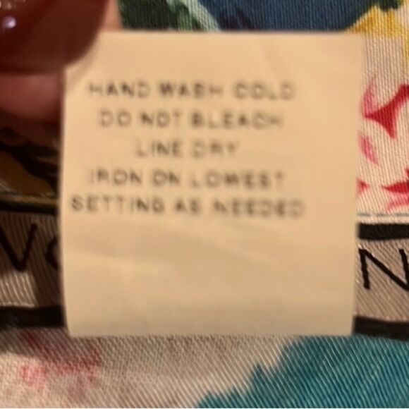 Notations vintage Hawaiian print button down top & pull on pants size LP NWT - Picture 9 of 13